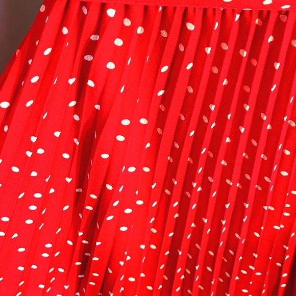 Clark +Greg red polka dot dress szL - Picture 6 of 7